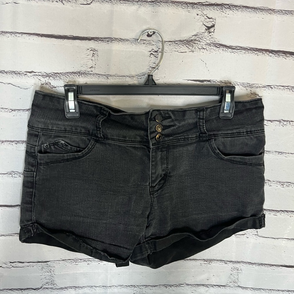 Vintage 90s Guess Jean Shorts Womens 32 High Rise Mom Core USA Button Fly Y2K - Picture 5 of 16